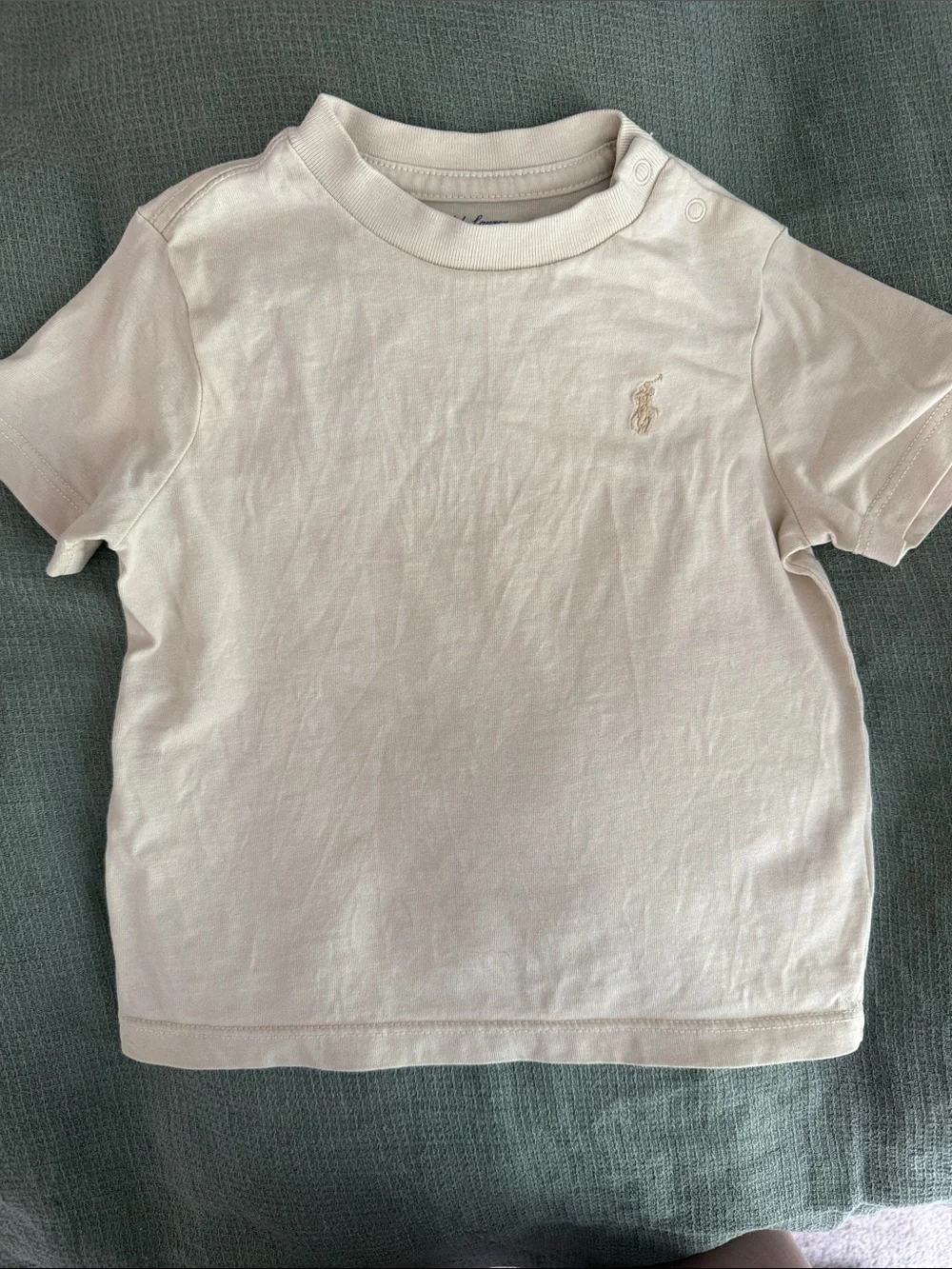 Ralph Lauren Short-Sleeve Tee in Pale yellow